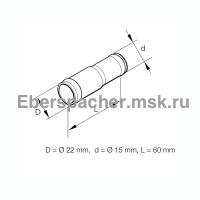 Переходник латунный D 2215 ММ | Артикул: 251214890011 Переходник латунный D 2215 ММ | Артикул: 251214890011