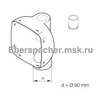 Переходник пластиковый от отопителя к воздуховоду 90мм | Артикул: 251729891000 Переходник пластиковый от отопителя к воздуховоду 90мм | Артикул: 251729891000