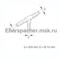 Тройник топливный 12x6x12 | Артикул: 26231153 Тройник топливный 12x6x12 | Артикул: 26231153