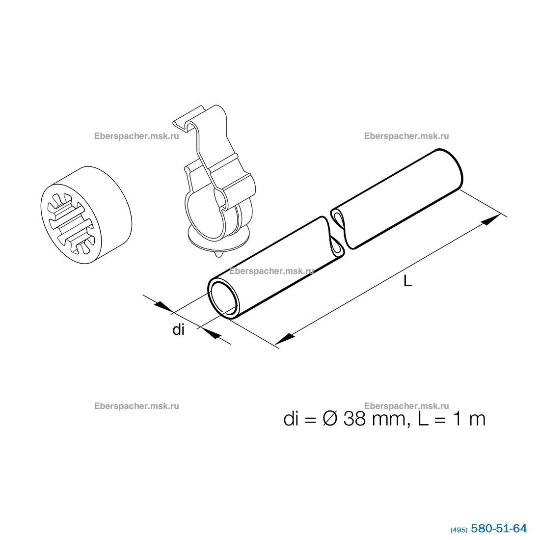 Шланг резиновый d = 38мм | Артикул: 36075096 Шланг резиновый d = 38мм | Артикул: 36075096